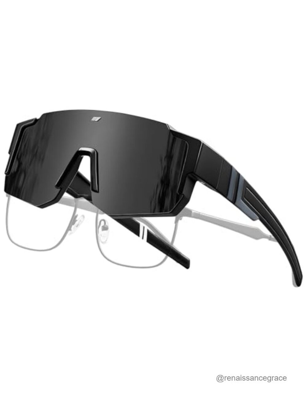 Oversized Sporty Fitover Sunglasses UV400 Polarized for Glasses